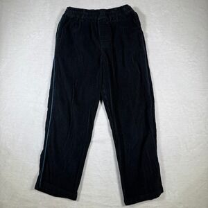 Urban Outfitters Black Corduroy Pants Elastic Waist Straight Leg Casual Mens L